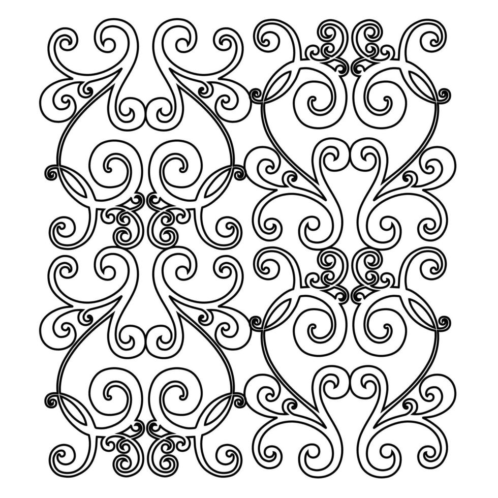 Remolino de ornamento de pergamino barroco vintage de damasco vectorial. remolino del escudo heráldico del monograma victoriano. retro floral hoja patrón borde follaje antiguo acanto caligrafía grabado tatuaje azulejo elemento de decoración vector