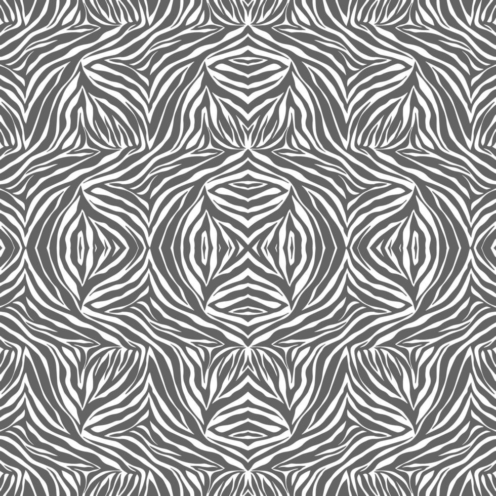 Vector animal print. Zebra ornament. Seamless pattern