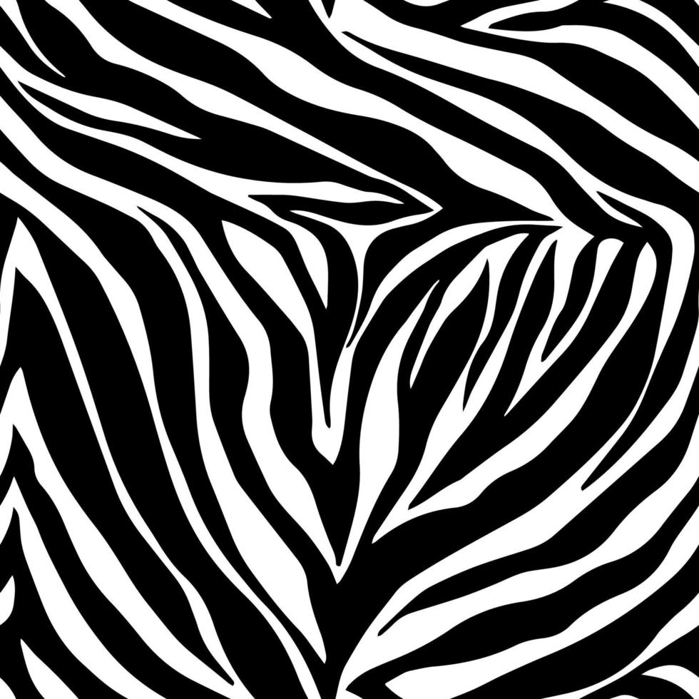 Vector animal print. Zebra ornament. Seamless pattern