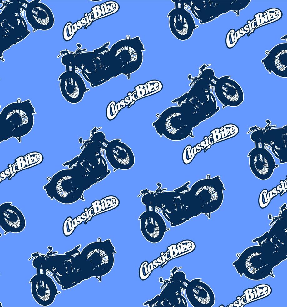 classic motorbikes are lined ... vector