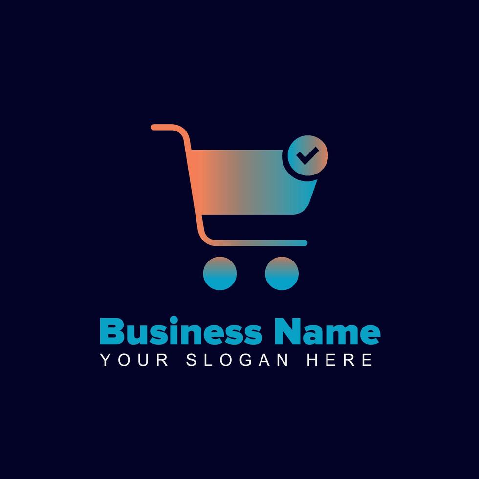 gradient logo for ecommerce Business vector