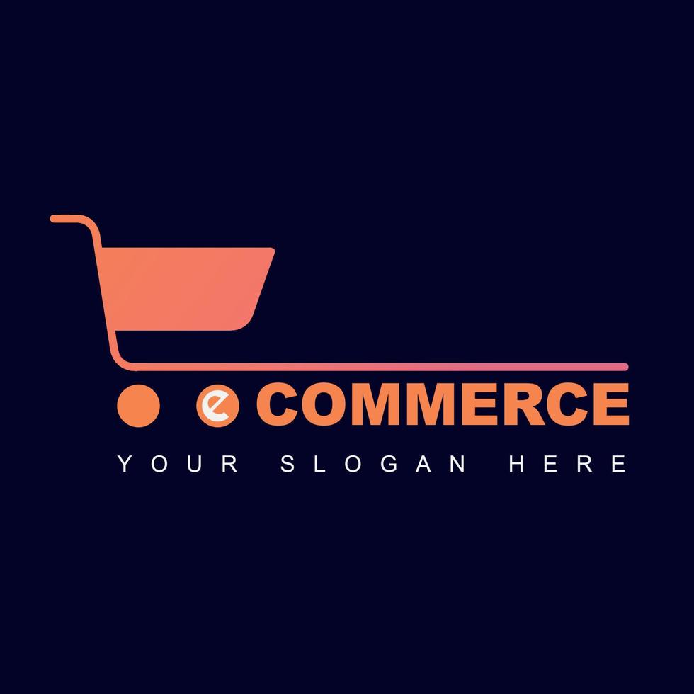gradient logo for ecommerce Business vector