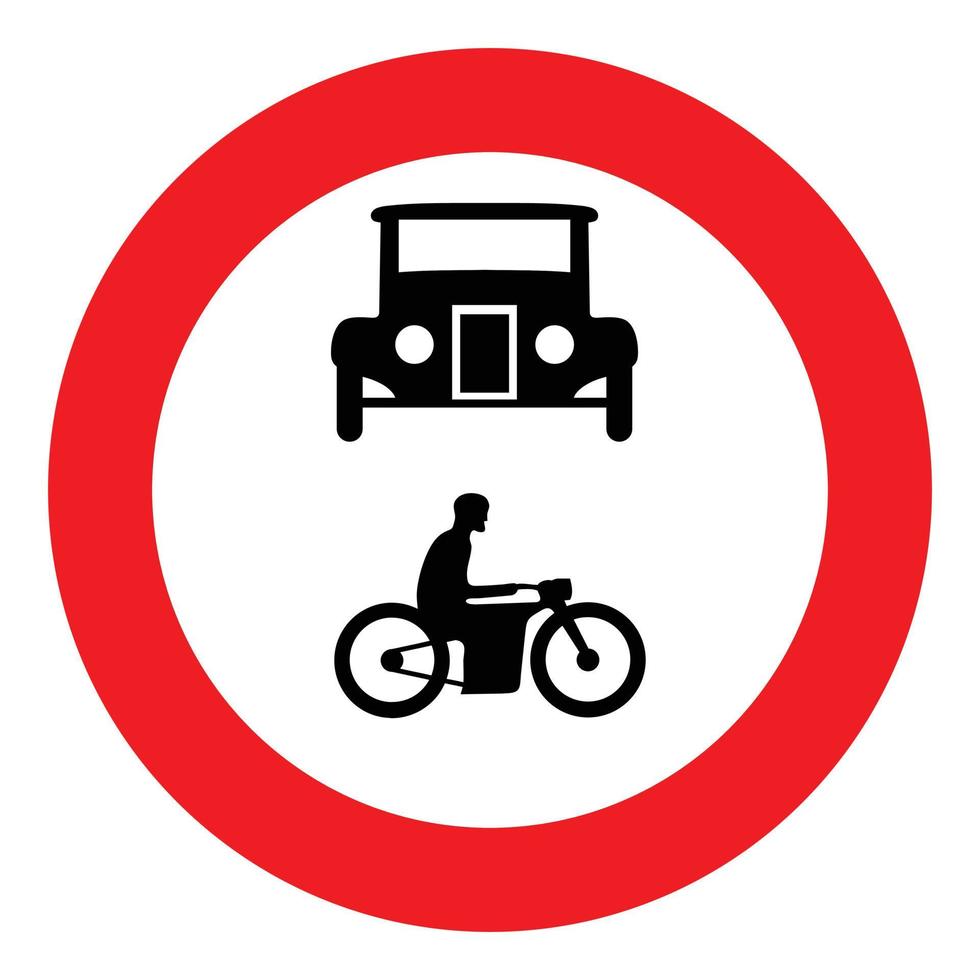 Old traffic sign vector