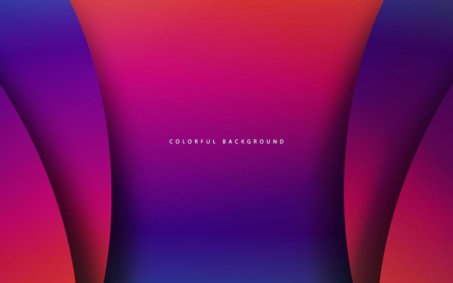 Abstract gradient color papercut background vector