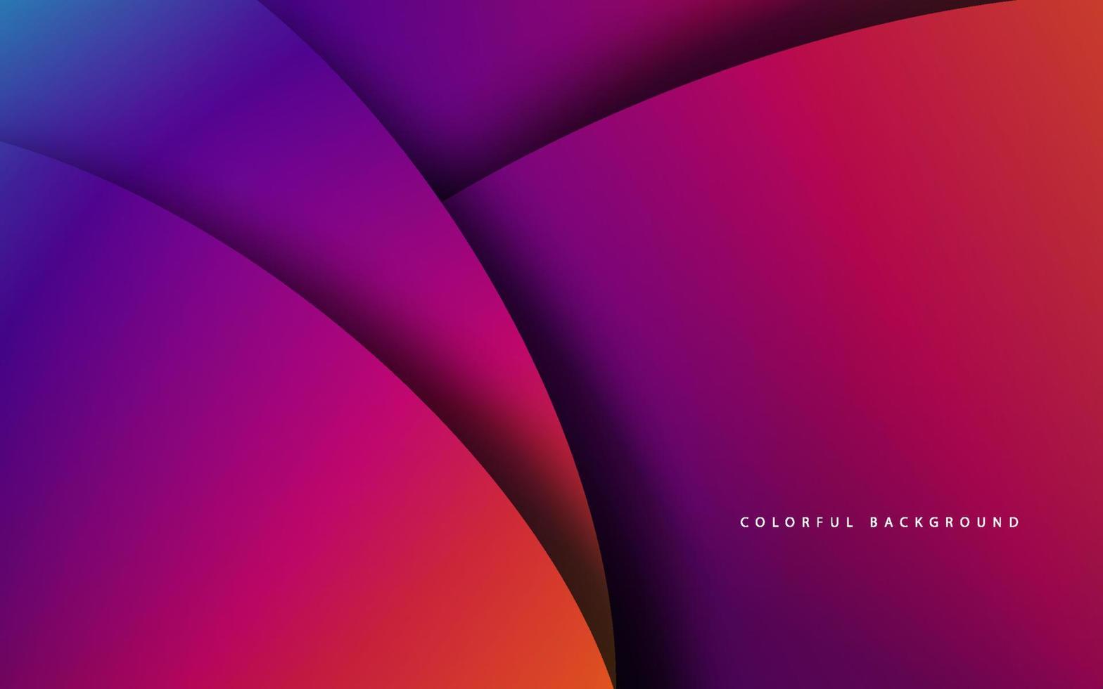 Abstract gradient color papercut background vector
