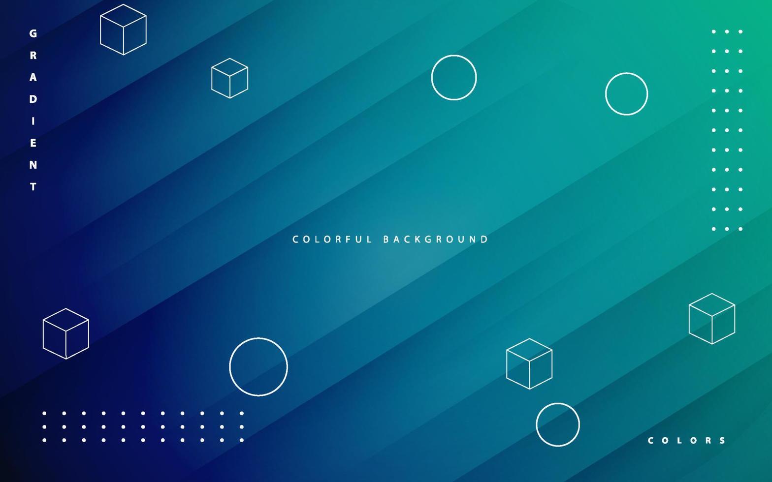 Abstract blue paper geometric background vector