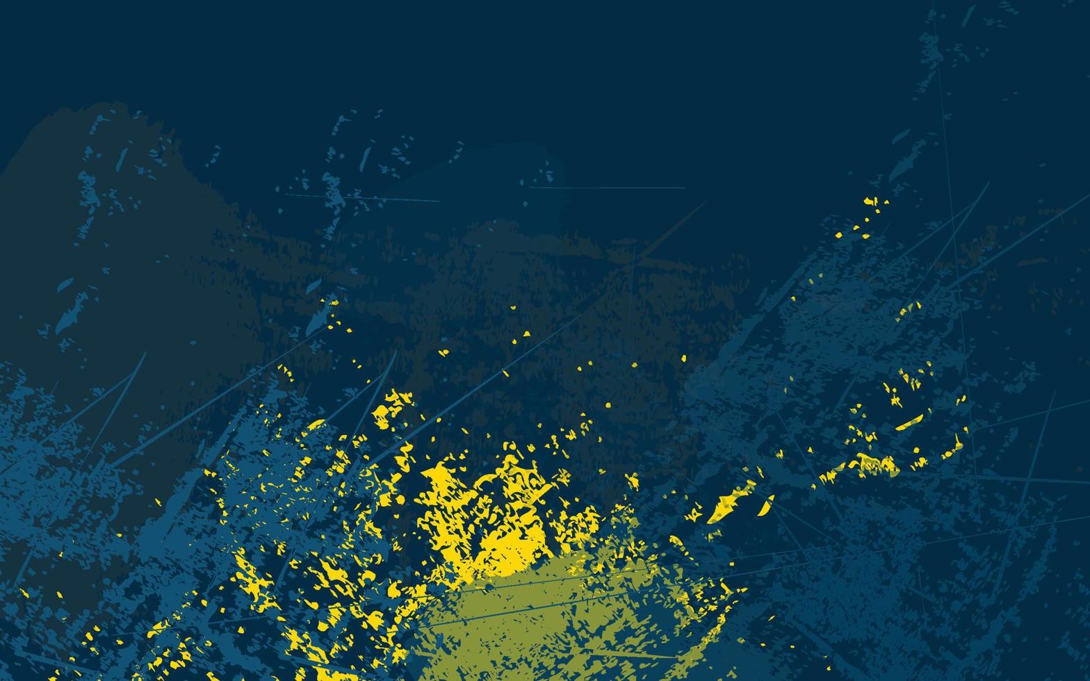 Abstract grunge texture blue yellow background vector