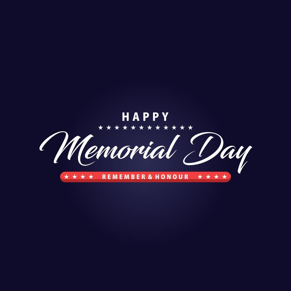 Memorial day. International celebration day vector template. Festival worldwide illustration. Fit for banner, cover, background, backdrop, poster. Vector Eps 10.