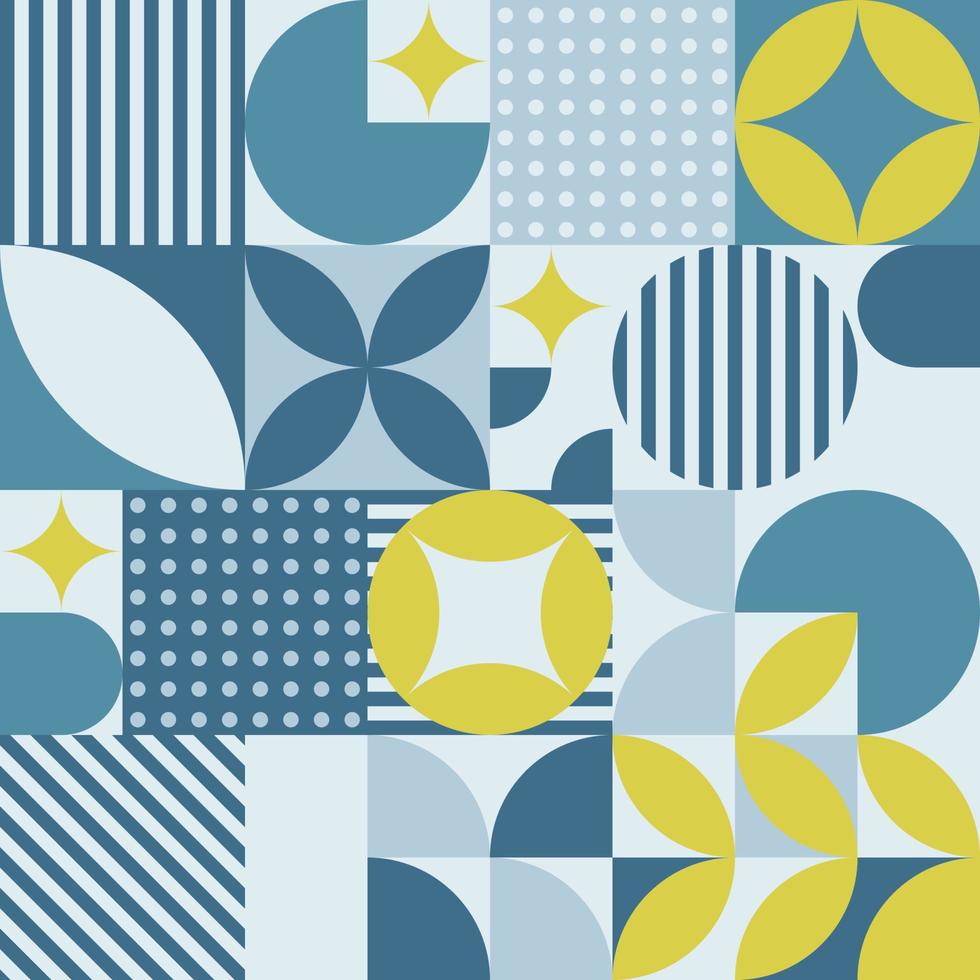 Minimalist geometric pattern with simple shapes and pastel colors. Abstract pattern design in modern style for web banner, business presentation, brand pack, fabric print, wallpaper vector