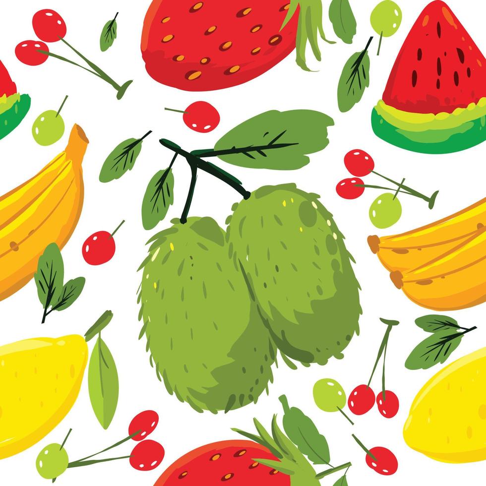 Fruits Seamless Pattern vector