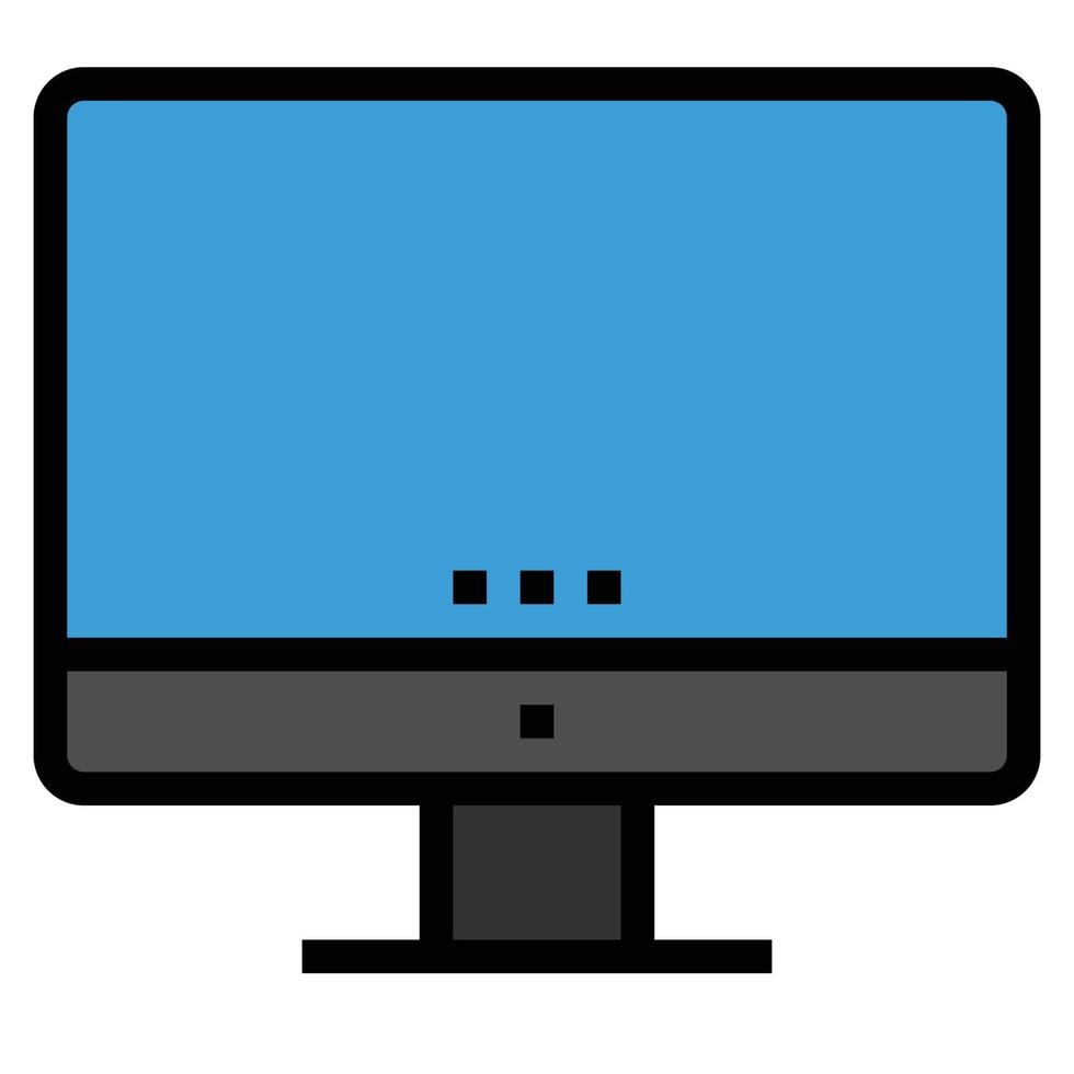 Home Electronics Devices Icon Vector , MONITOR