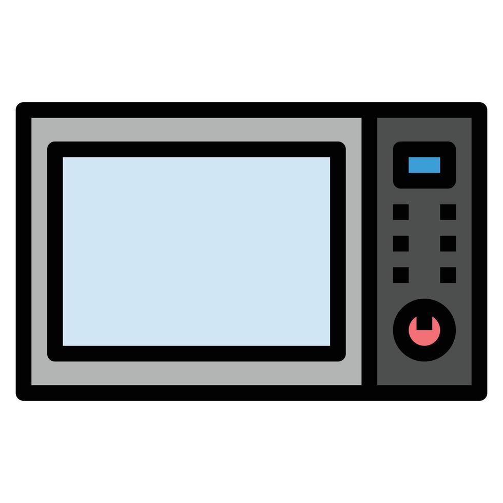 Home Electronics Devices Icons Vector , MICROWAVE