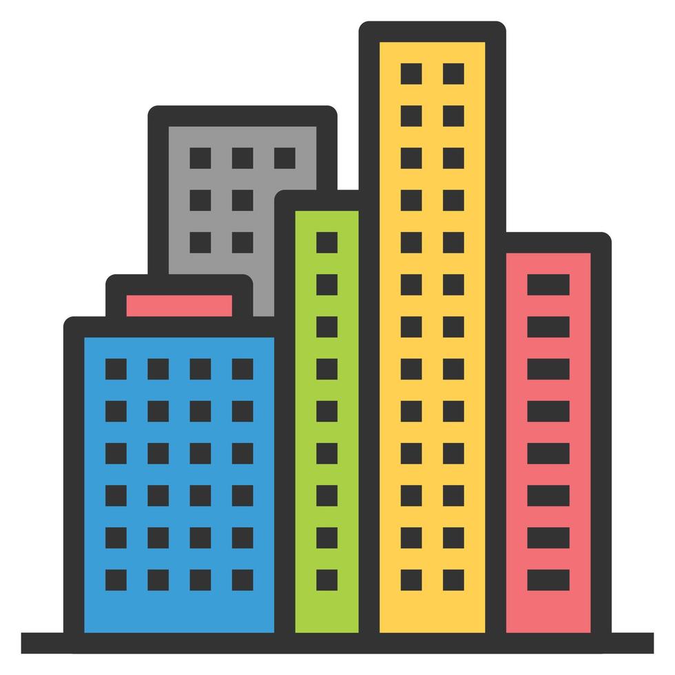URBAN Icon Vector Symbol  Simple Design For Using In Graphics Web Report Logo Infographics
