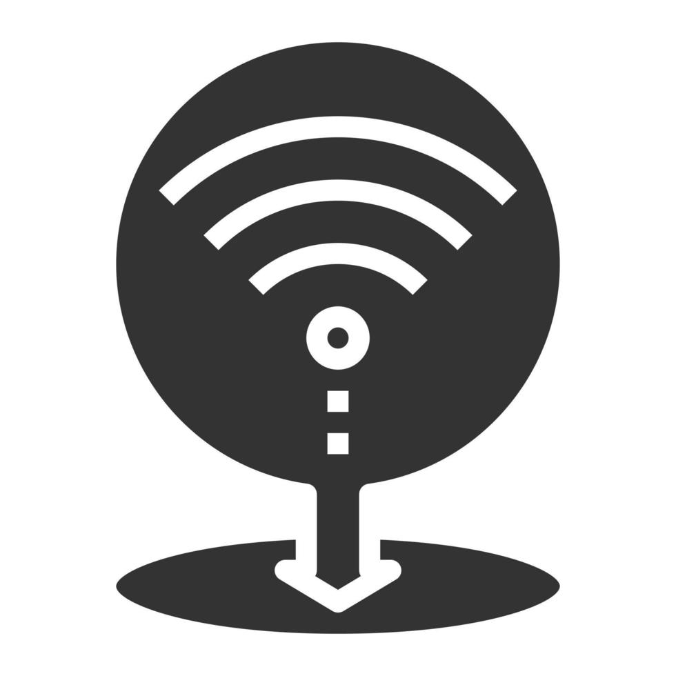 WIFI HOTSPOT Icon Vector Symbol  Simple Design For Using In Graphics Web Report Logo Infographics
