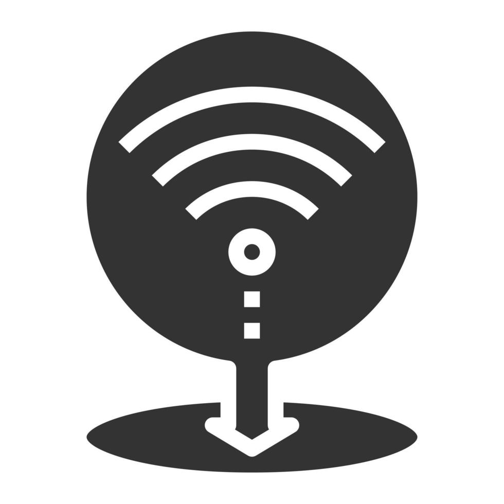 WIFI HOTSPOT Icon Vector Symbol  Simple Design For Using In Graphics Web Report Logo Infographics