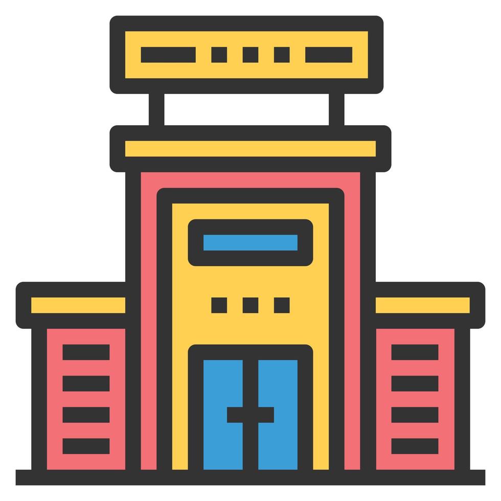 SHOPPING MALL Icon Vector Symbol  Simple Design For Using In Graphics Web Report Logo Infographics