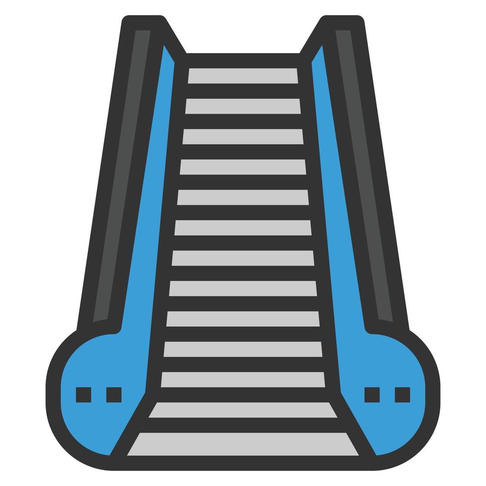 ESCALATOR Icon Vector Symbol  Simple Design For Using In Graphics Web Report Logo Infographics