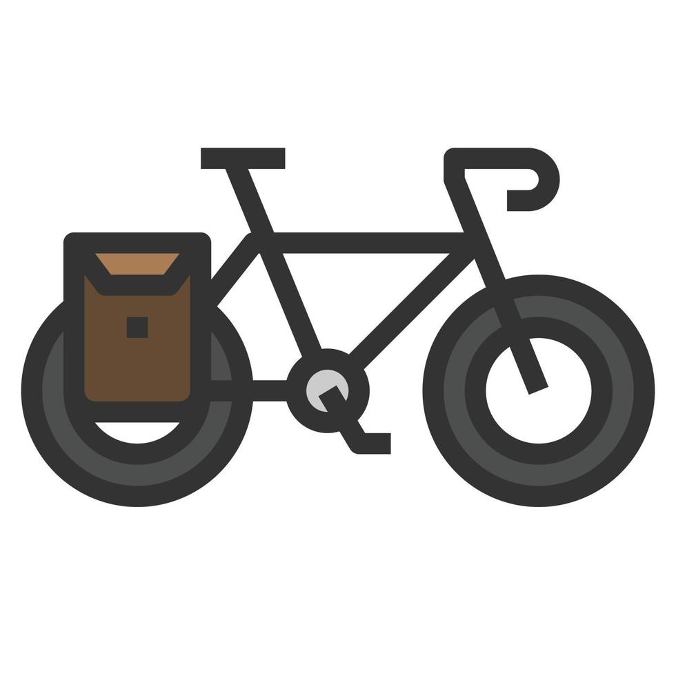 icono de bicicleta símbolo vectorial diseño simple para usar en gráficos infografías de logotipos de informes web vector