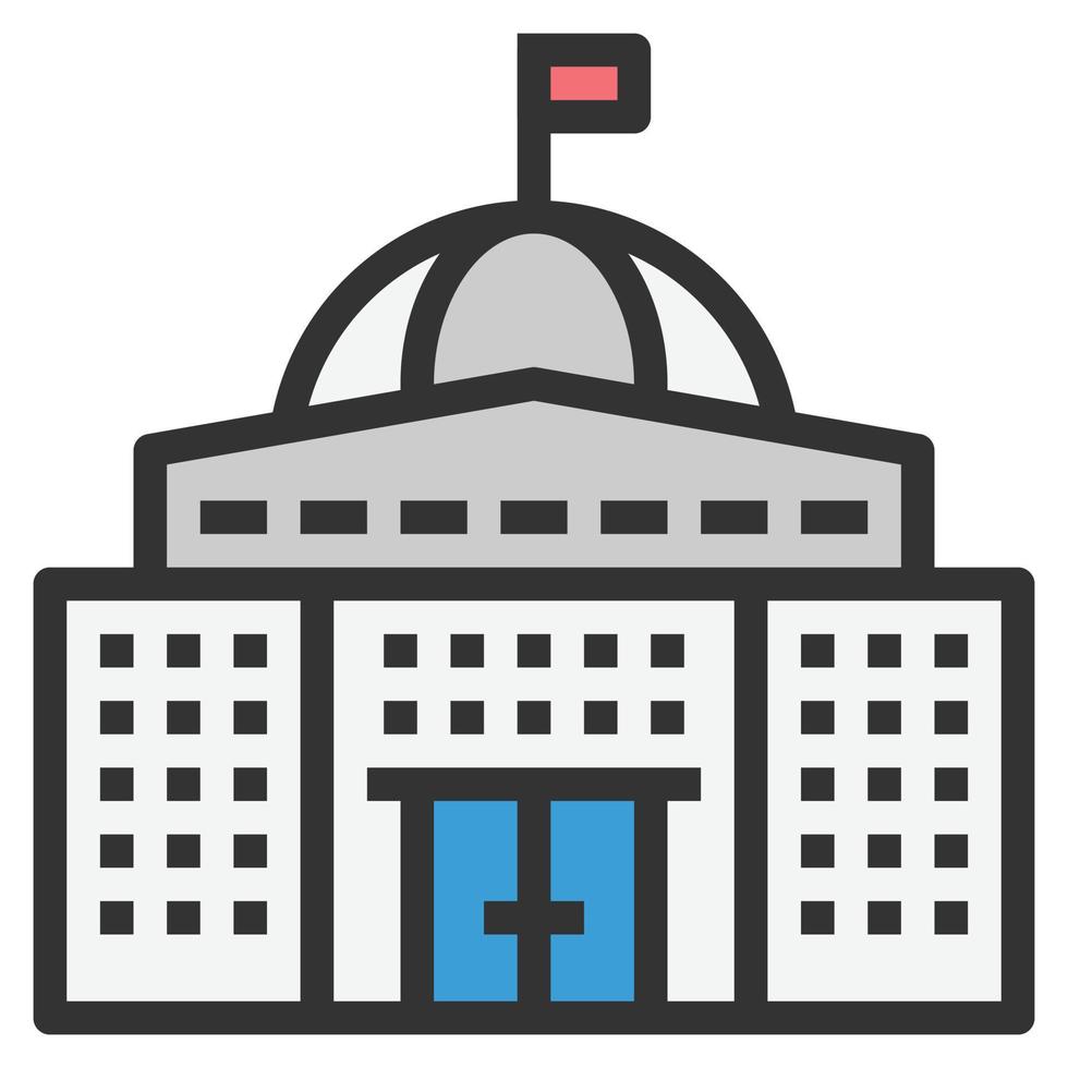 GOVERNMENT Icon Vector Symbol  Simple Design For Using In Graphics Web Report Logo Infographics