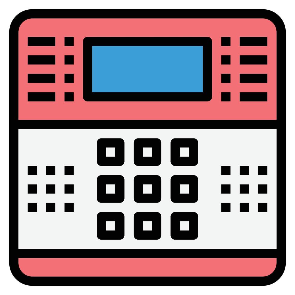 Home Electronics Devices Icon Vector , BURGLAR ALARM
