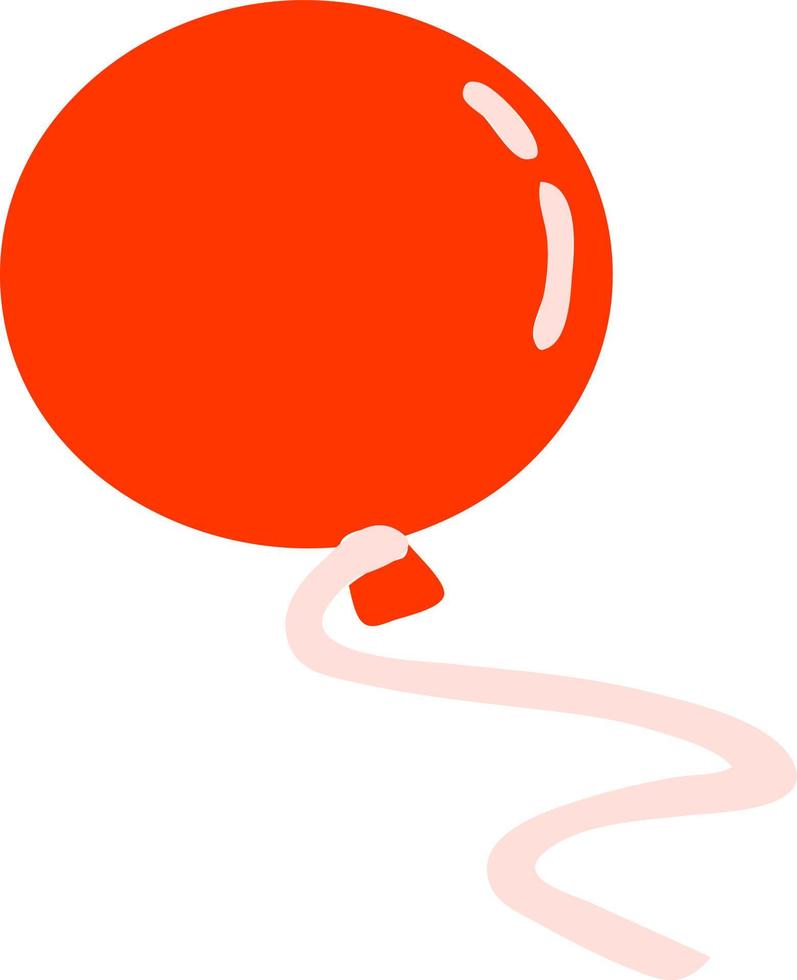 globo de dibujos animados flotando vector