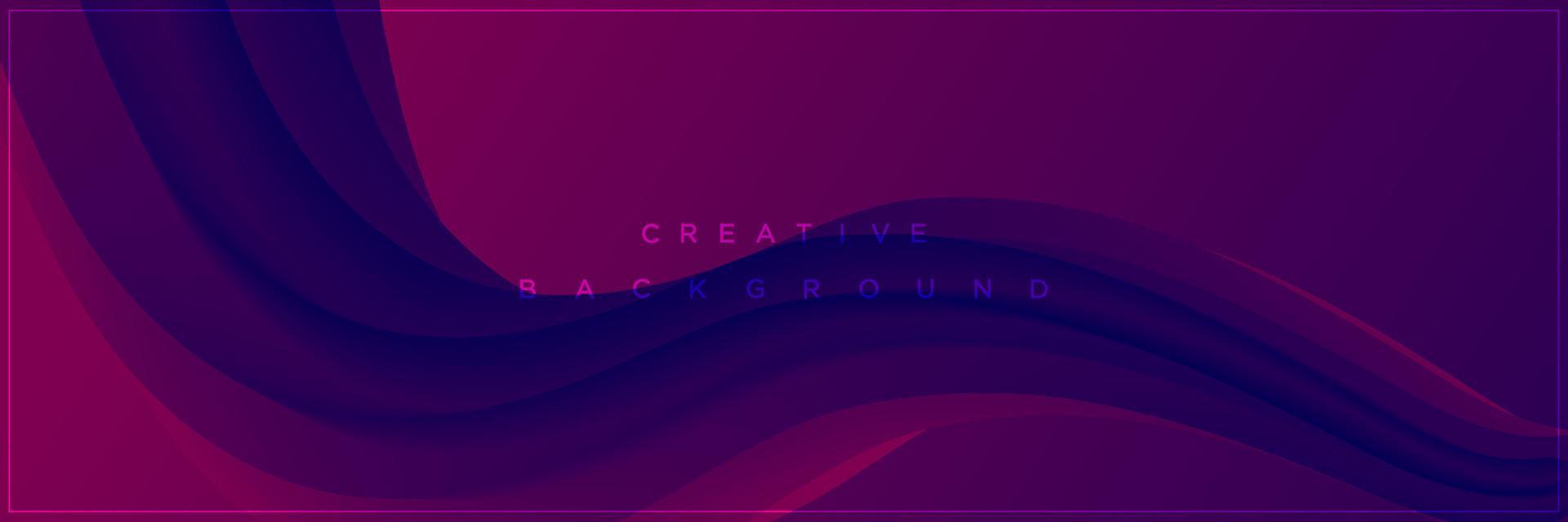 Modern purple fluid gradient banner background design vector