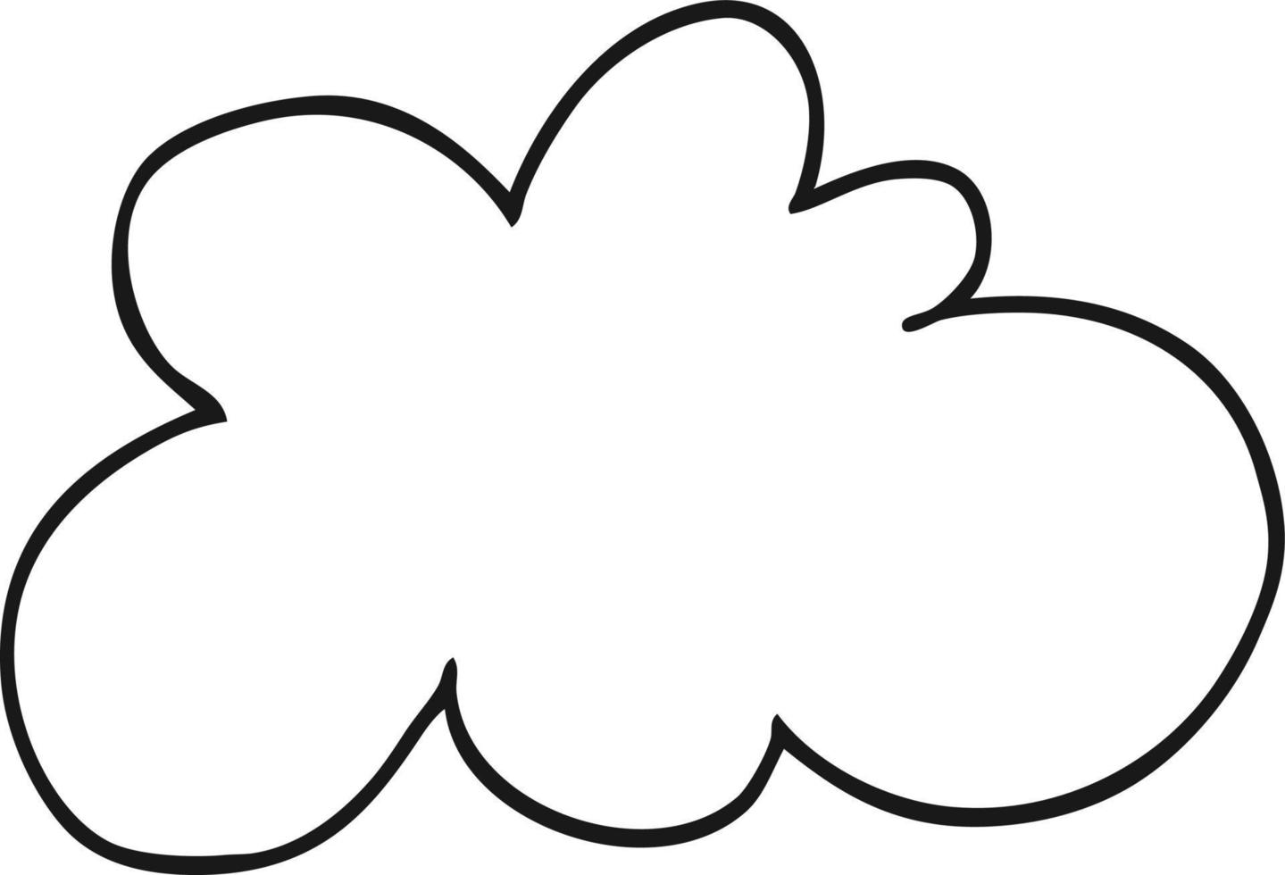 cartoon decorative cloud symbol vector