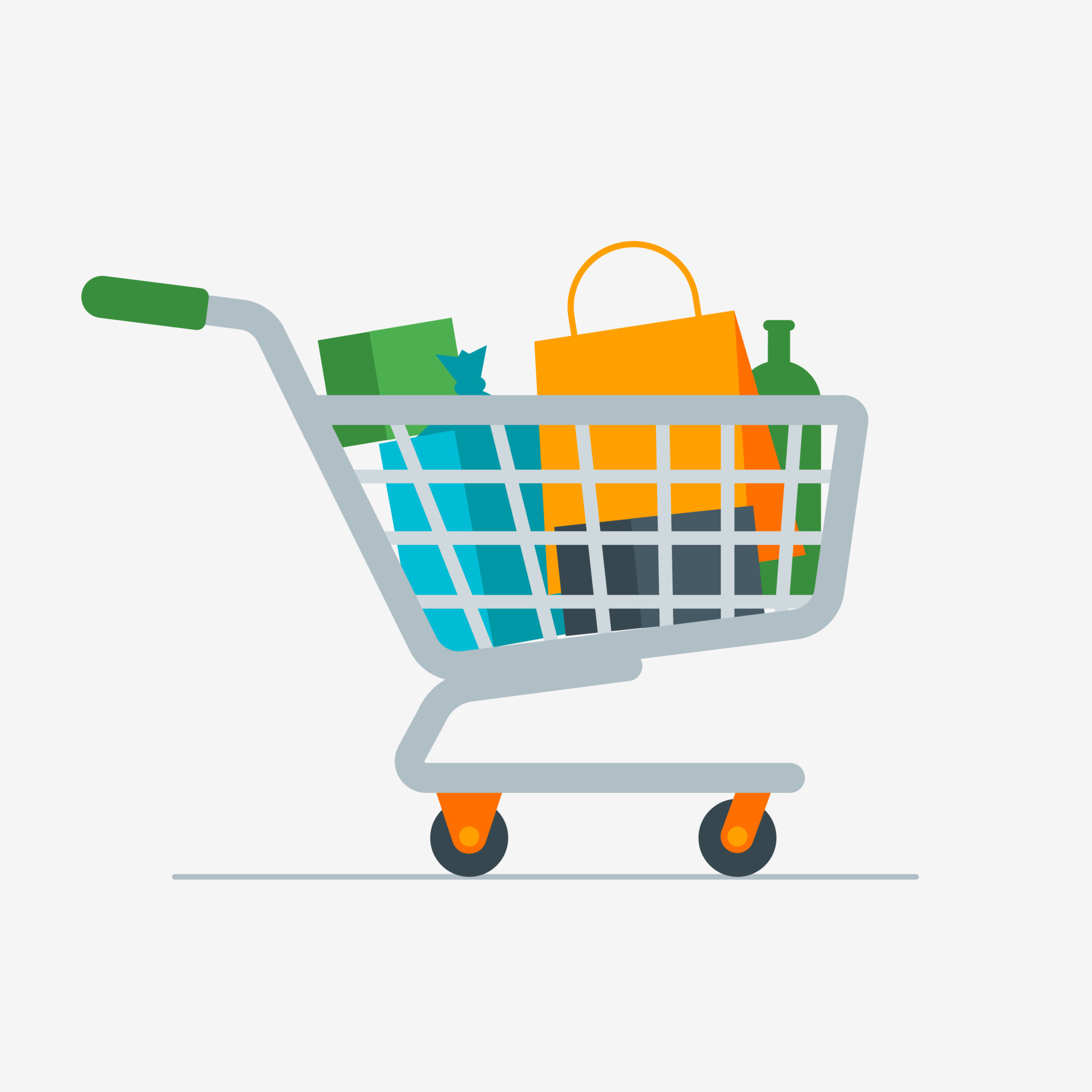 axe Dwell bright Shopping Cart or Basket Illustration, Grocery Store Icon 8325517 Vector Art  at Vecteezy