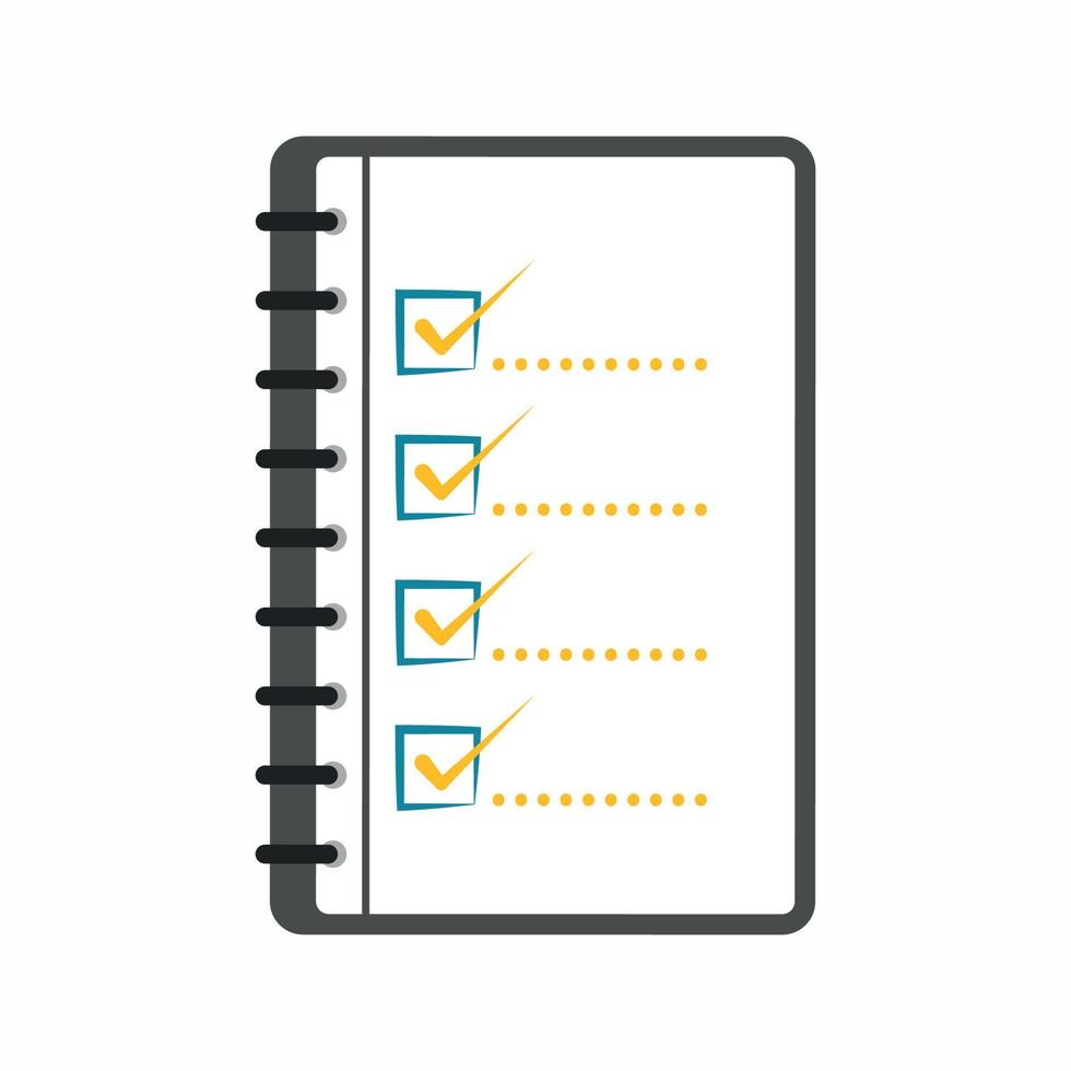 Checklist and To do list Icon Clipart Vector Illustration
