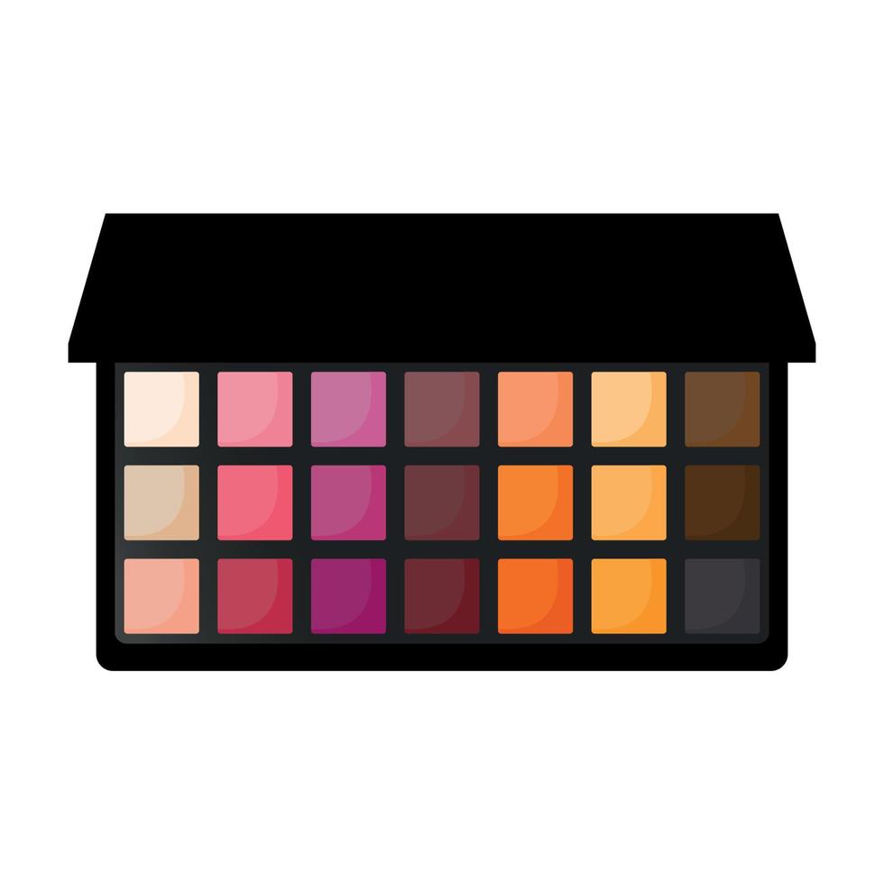 Eye Shadow Color Pallet Kit Icon Clipart Vector Illustration