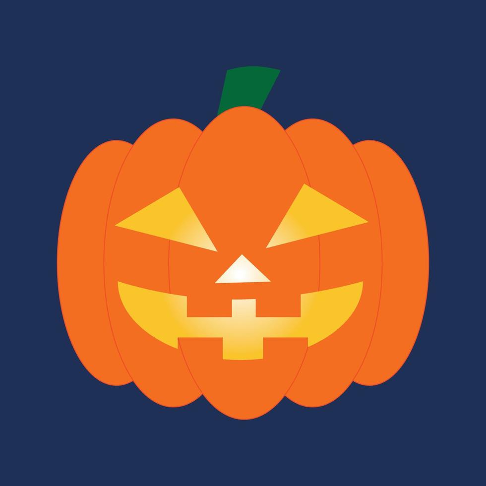 icono de activo de diseño de vector libre de calabaza jack o linterna editable