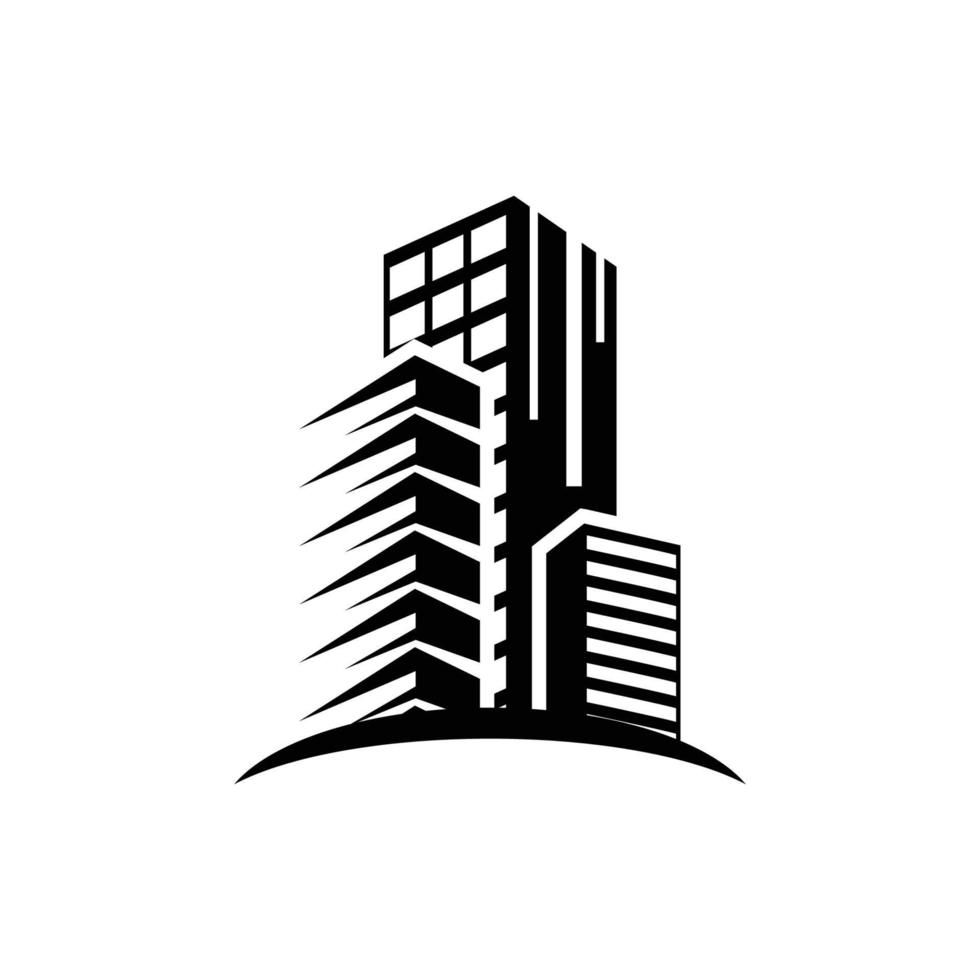 real estate building logo icon design vector