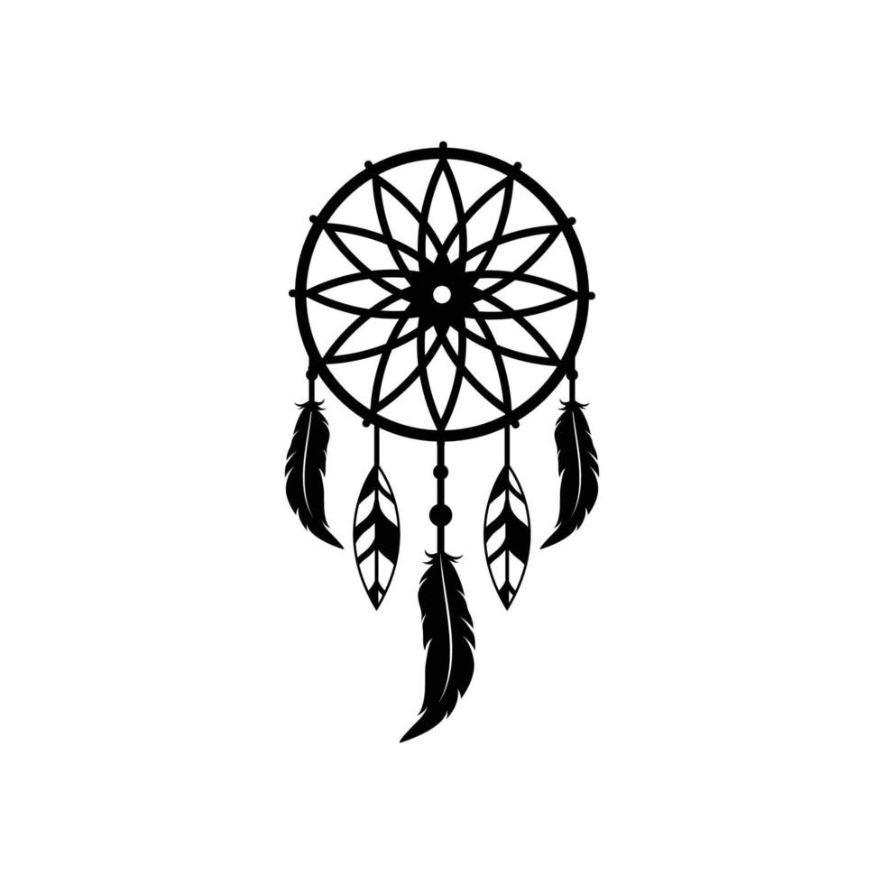 dream catcher logo icon design template vector