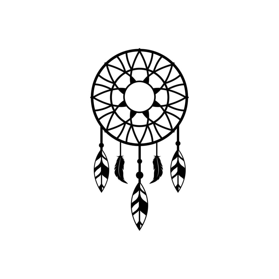 dream catcher logo icon design template vector