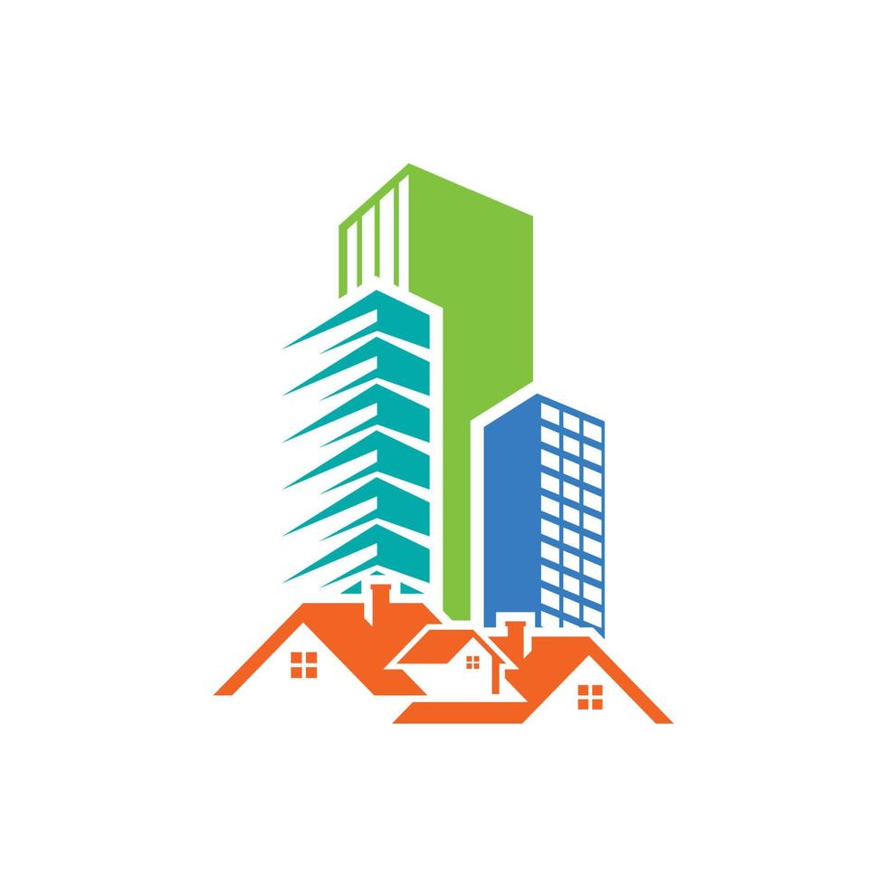 real estate logo icon design template vector