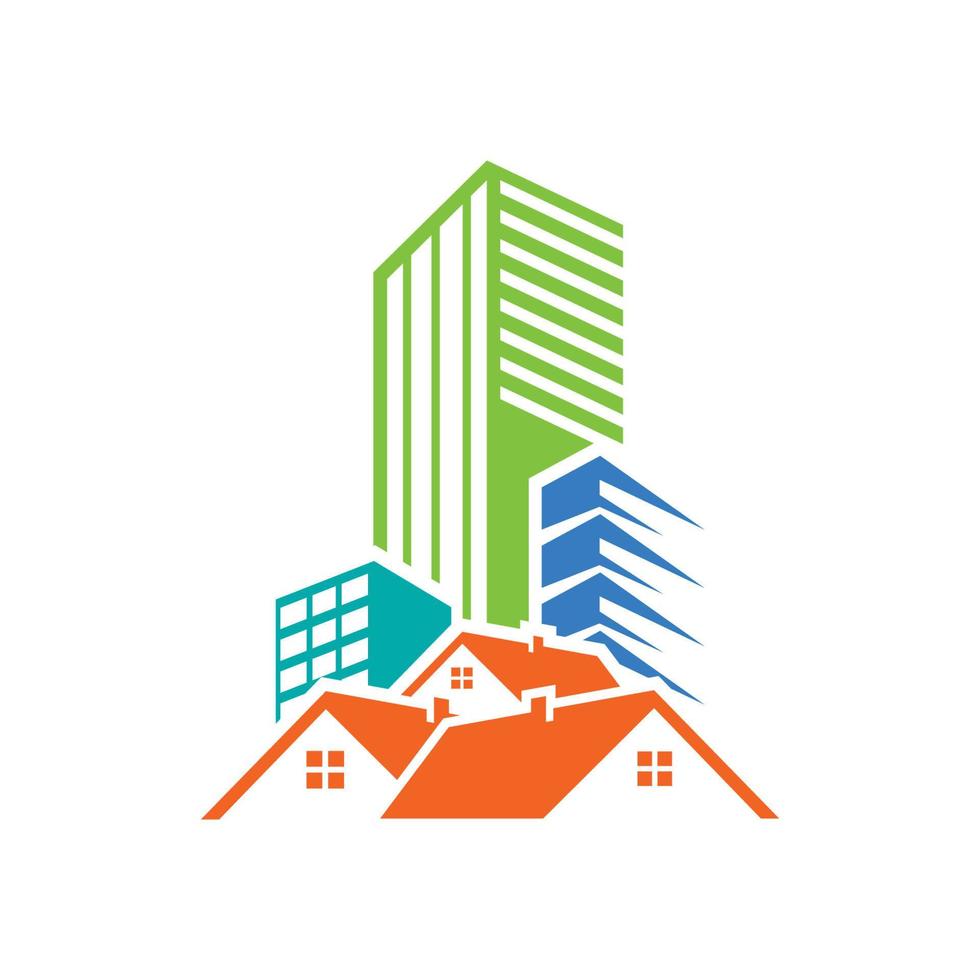 real estate logo icon design template vector