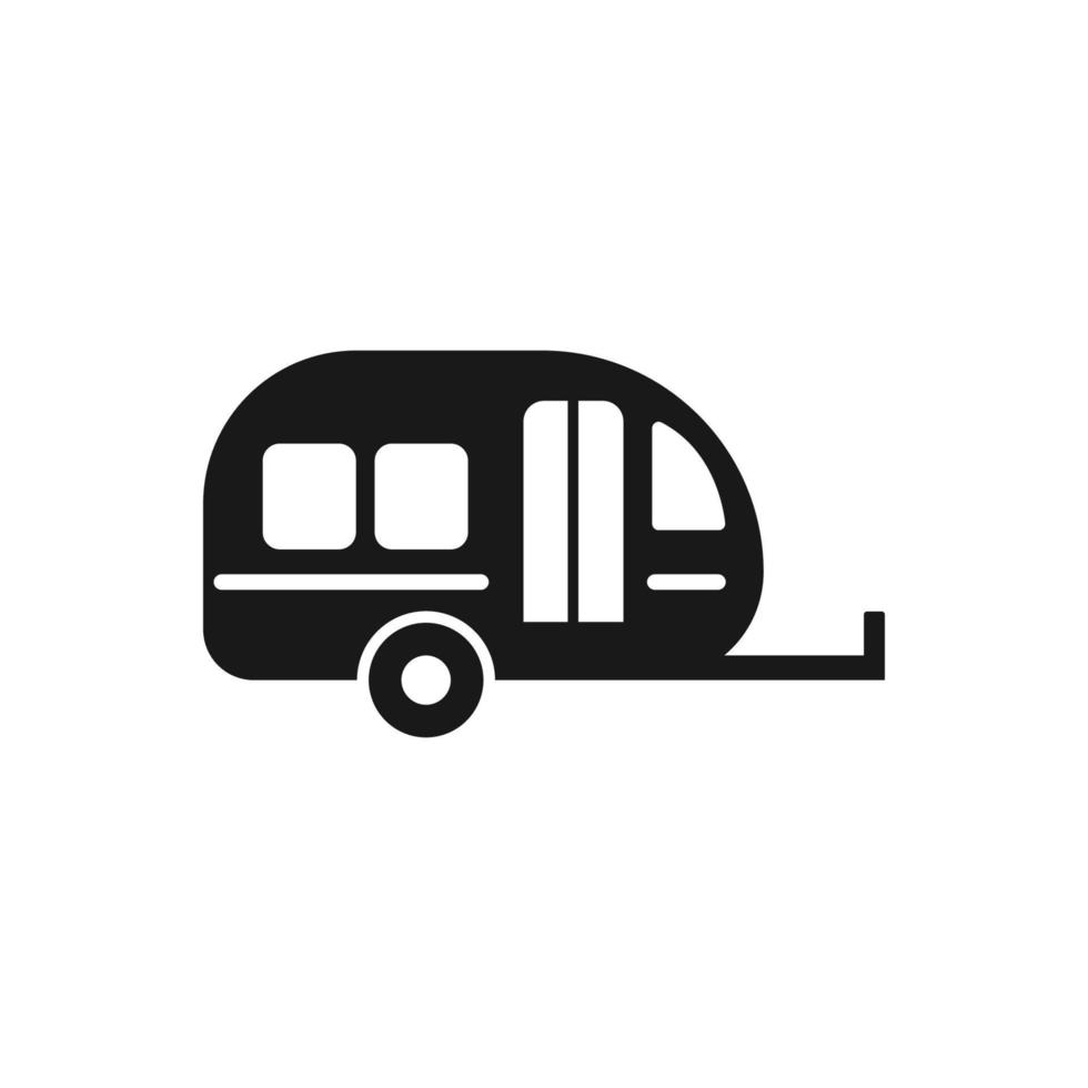 Camping Trailer Icon Design Vector