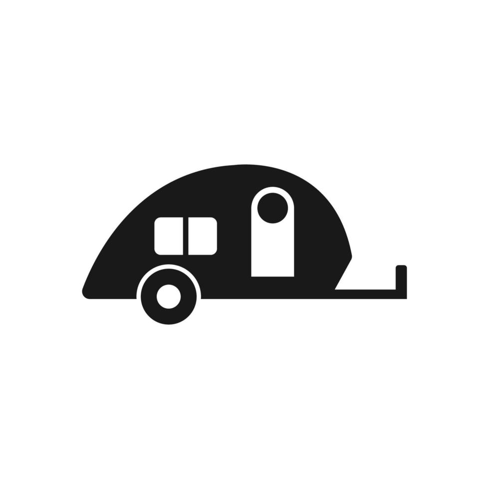 Camping Trailer Icon Design Vector