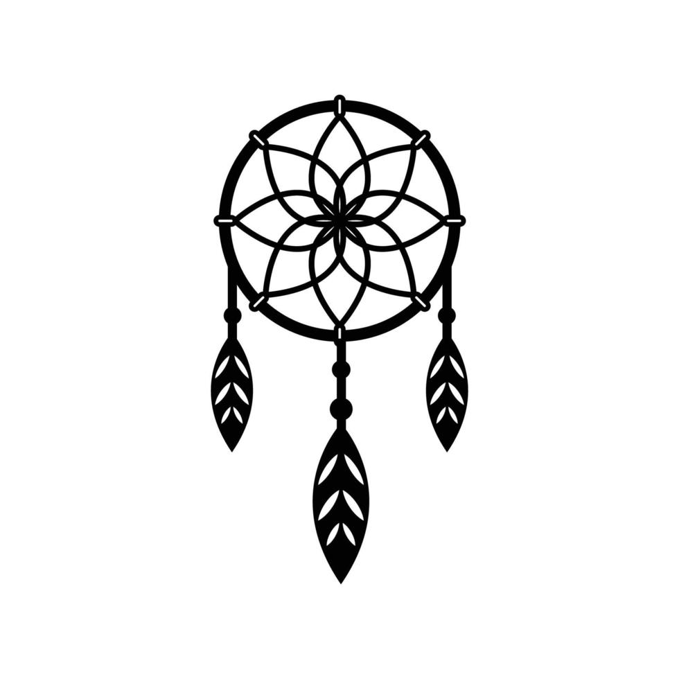 Dreamcatcher icon outline vector. Dream catcher 15205222 Vector