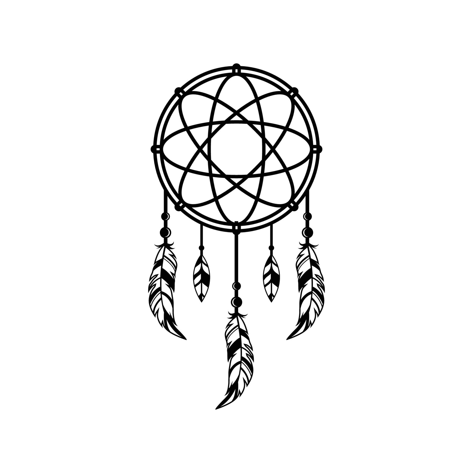 Dream Catcher Logo Icon Design Template Vector 8326051 Vector Art At