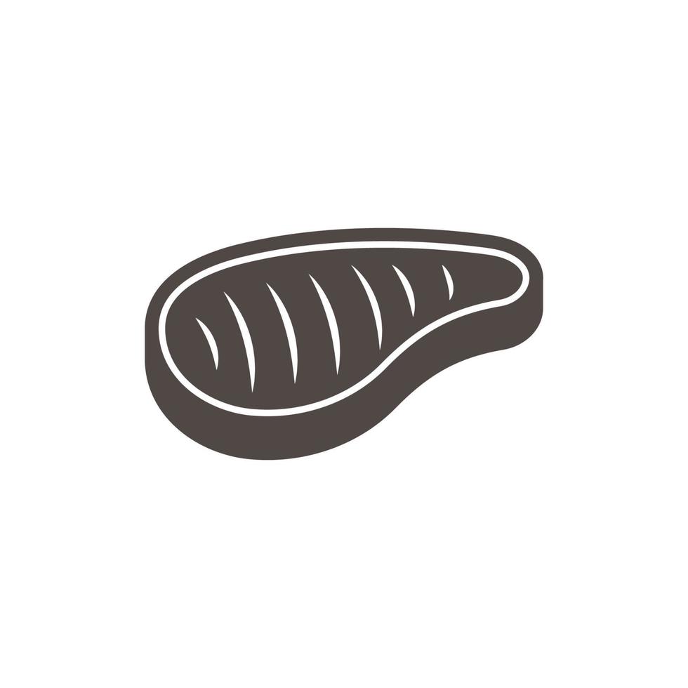 vector de diseño de icono de logotipo de bistec