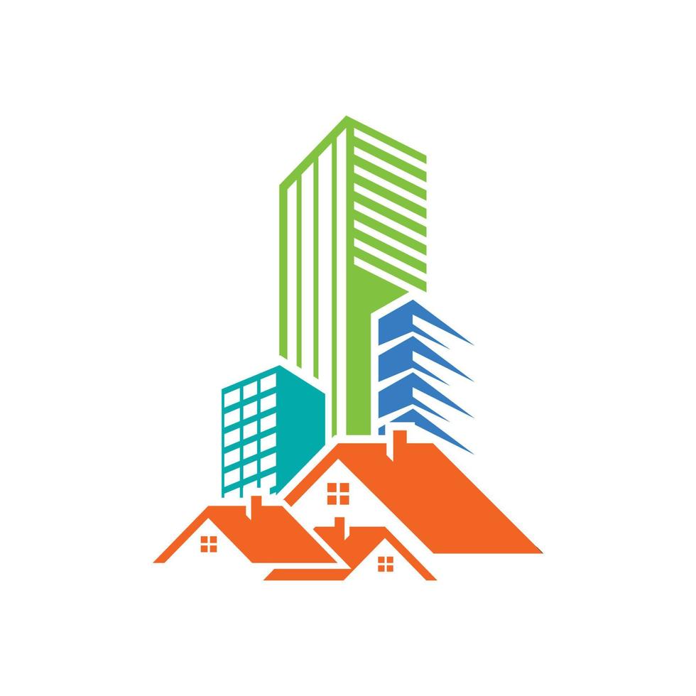 real estate logo icon design template vector