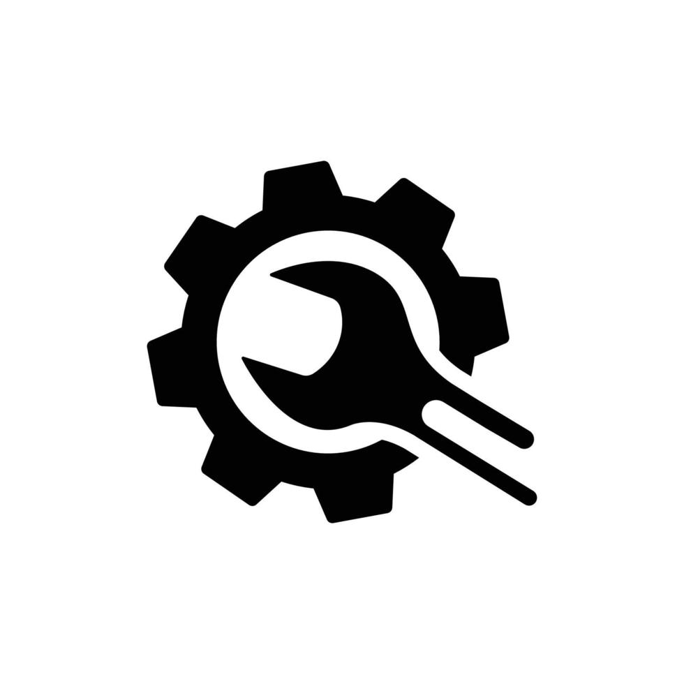 vector de diseño de icono de logotipo de herramienta mecánica