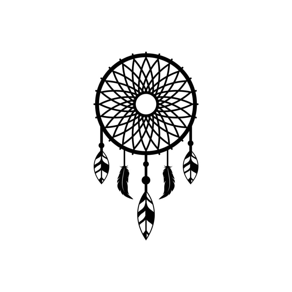 dream catcher logo icon design template vector