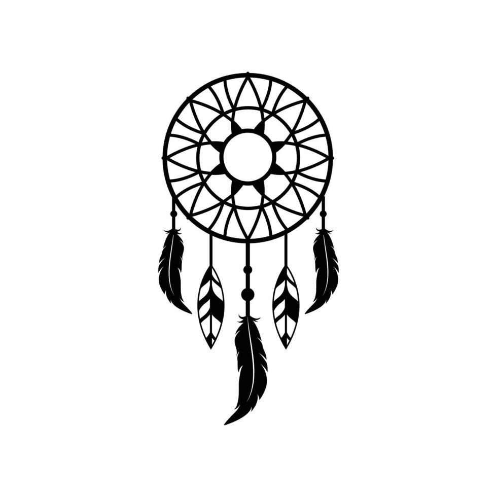 dream catcher logo icon design template vector