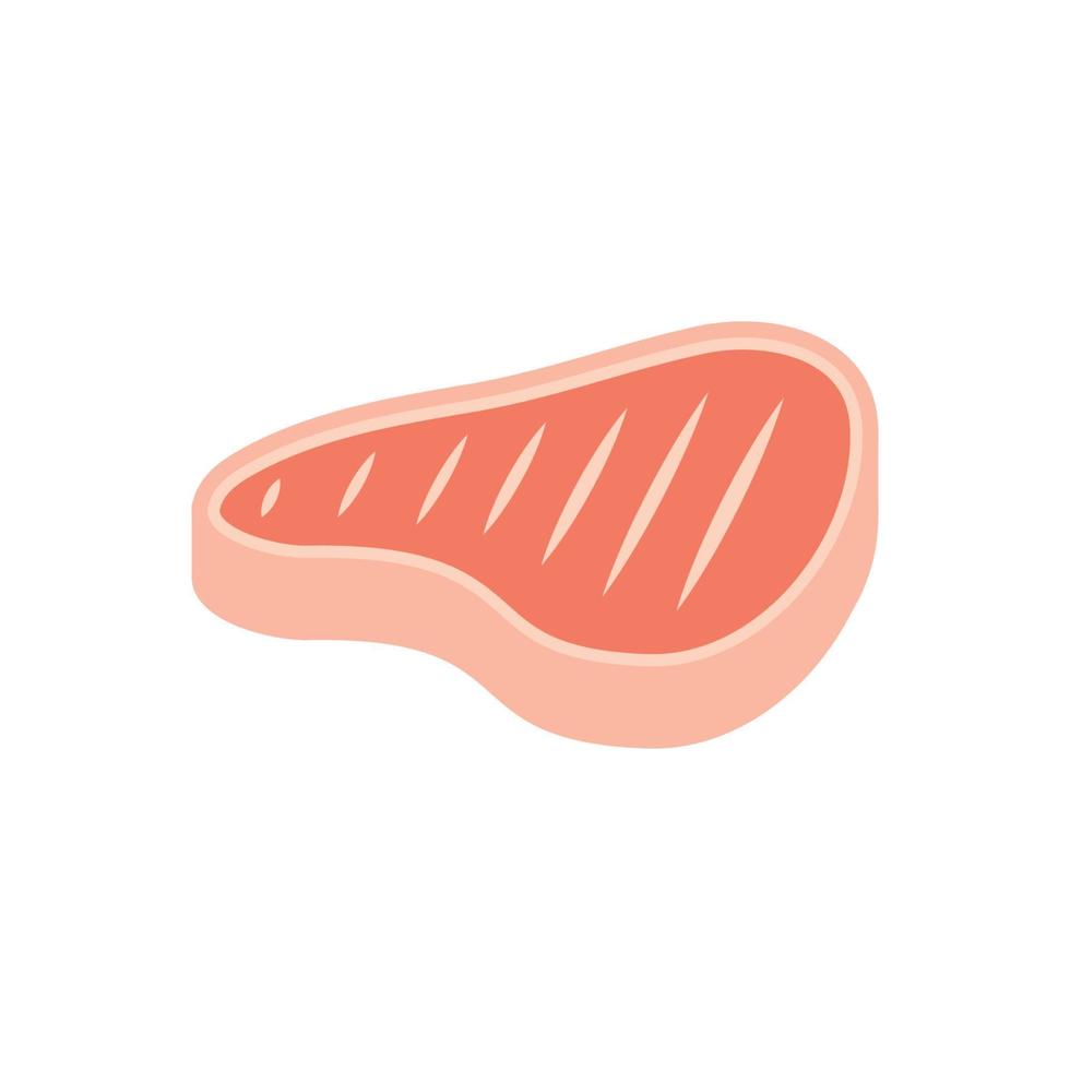 steak logo icon design vector