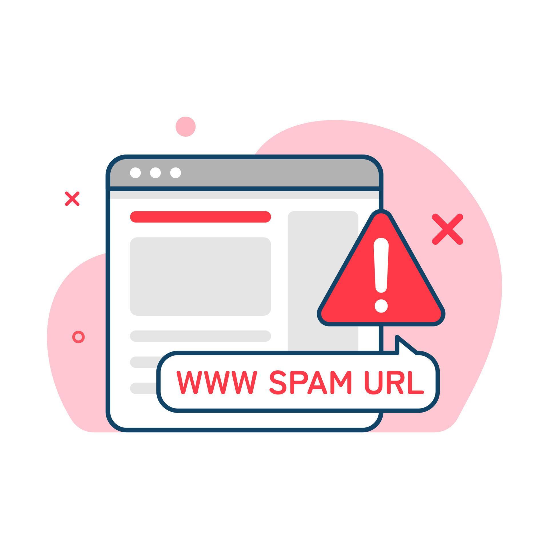 don #39 t click spam URL suspicious and dangerous hyperlink concept illustration flat design vector don #39 t click spam URL suspicious and dangerous hyperlink concept illustration flat design vector