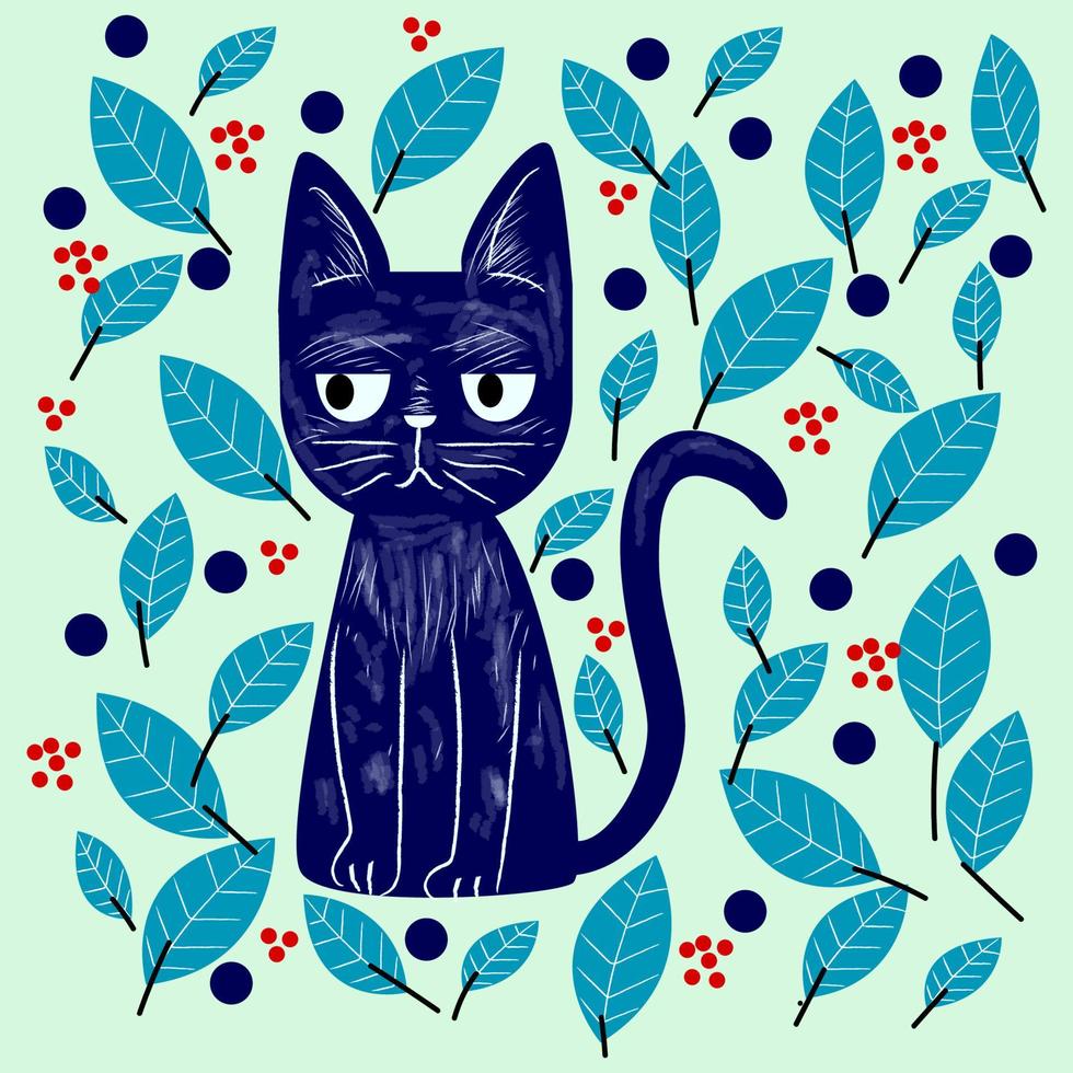 Cute cat cartoon icon,character, pet animal vector illustration.