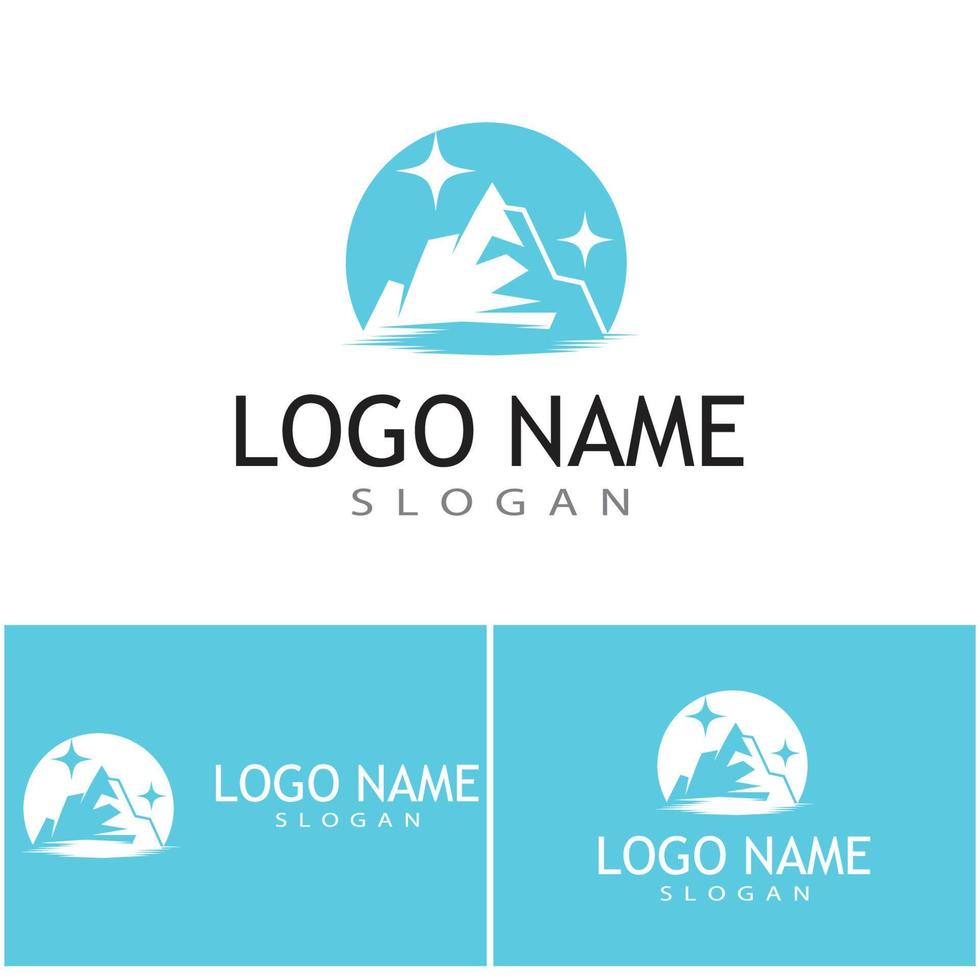 Ice berg Logo Template vector symbol