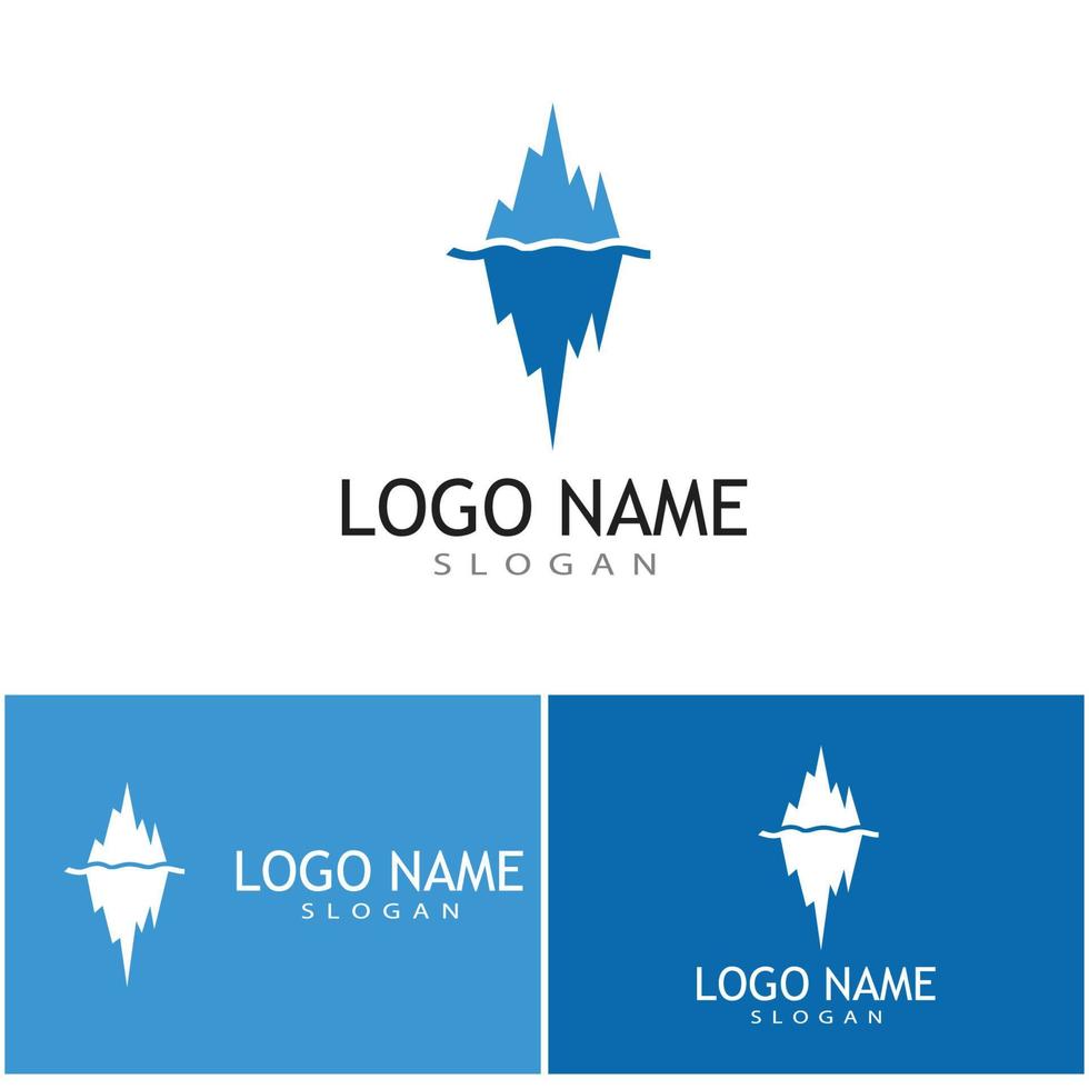 Ice berg Logo Template vector symbol nature